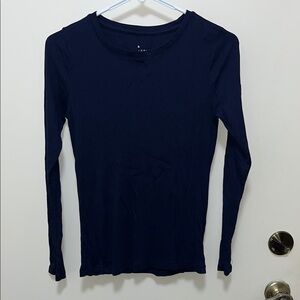 A New Day Women's Navy Long Sleeve Top XS